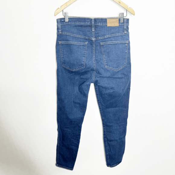 MADEWELL 10" High-Rise Skinny Jeans women's Lucille Wash dark blue H2245 size 30 - Picture 6 of 9
